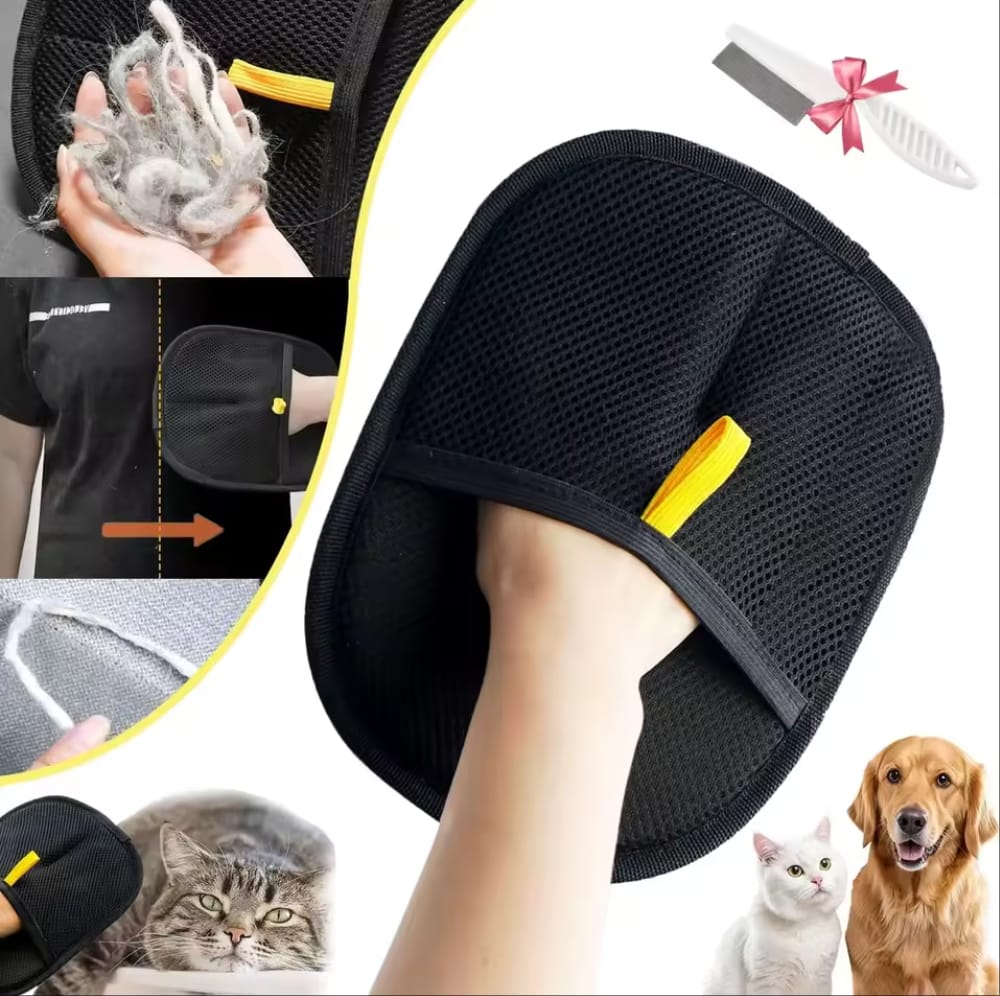 Pet Grooming Cat Hair Removal Glove